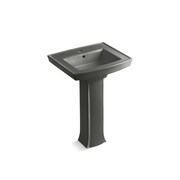 KOHLER Archer Pedestal Bathroom Sink With Single Faucet Hole 2359-1-58